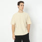 Oversize Structured Crew Neck Modern Explorer Baggy T-Shirt