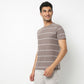 Regular Fit Striped Crew Neck T-Shirt