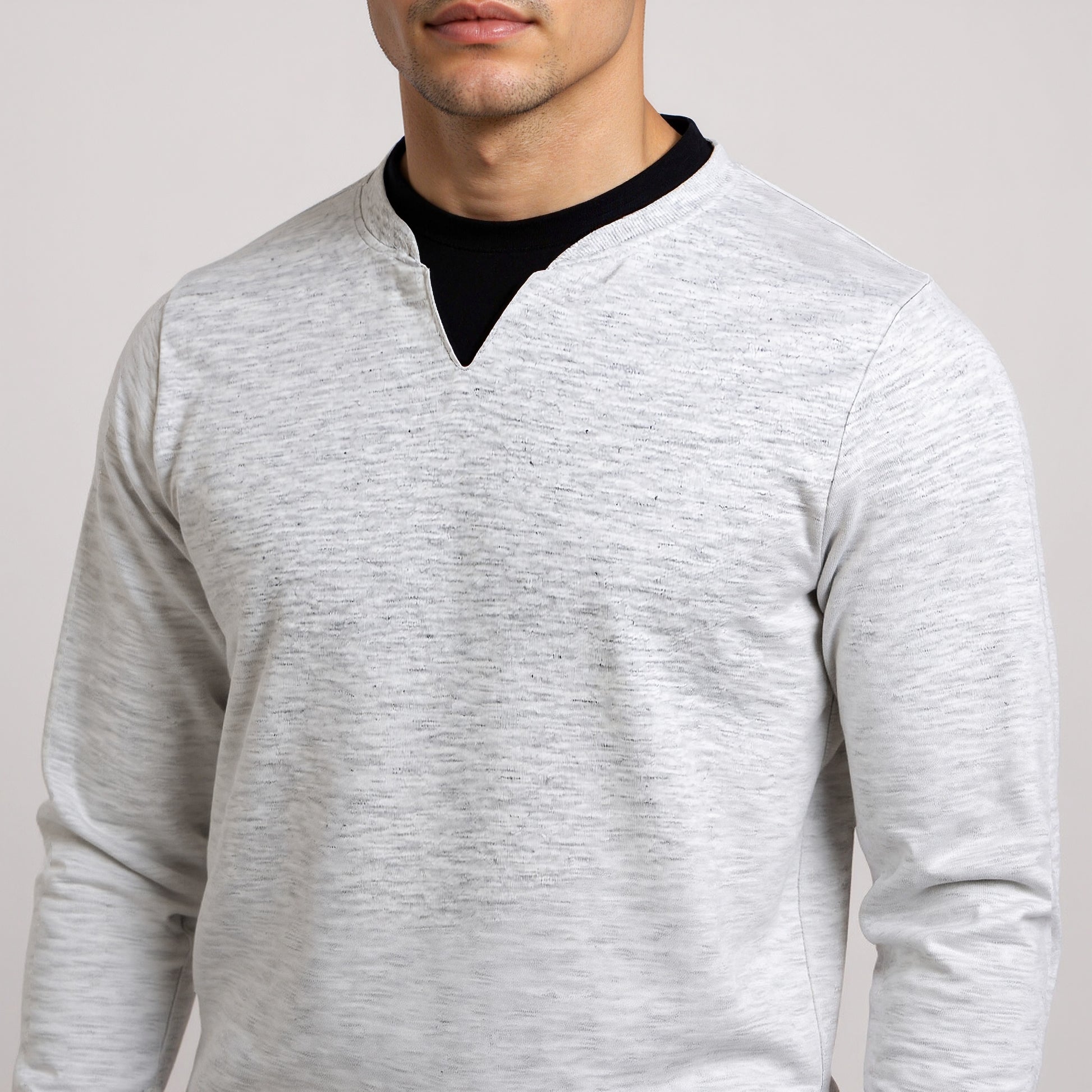 Henley Neck Cotton Polyester T-Shirt