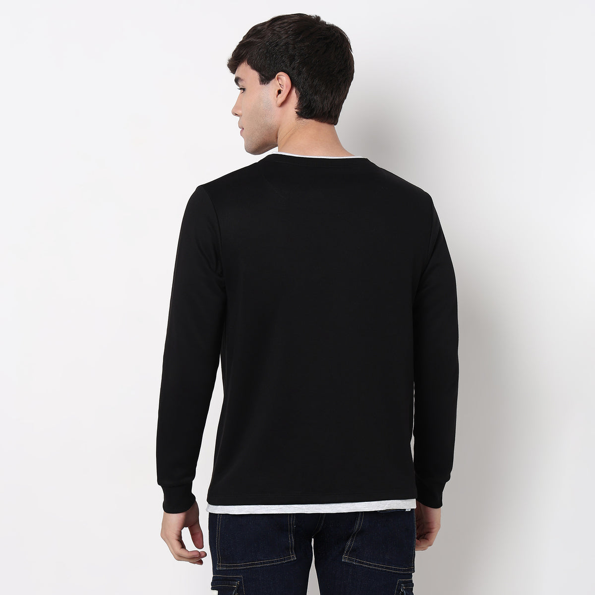 Order Now Men Solid Henley Neck Regular Fit Casual Wear Varsitee by Style Union
