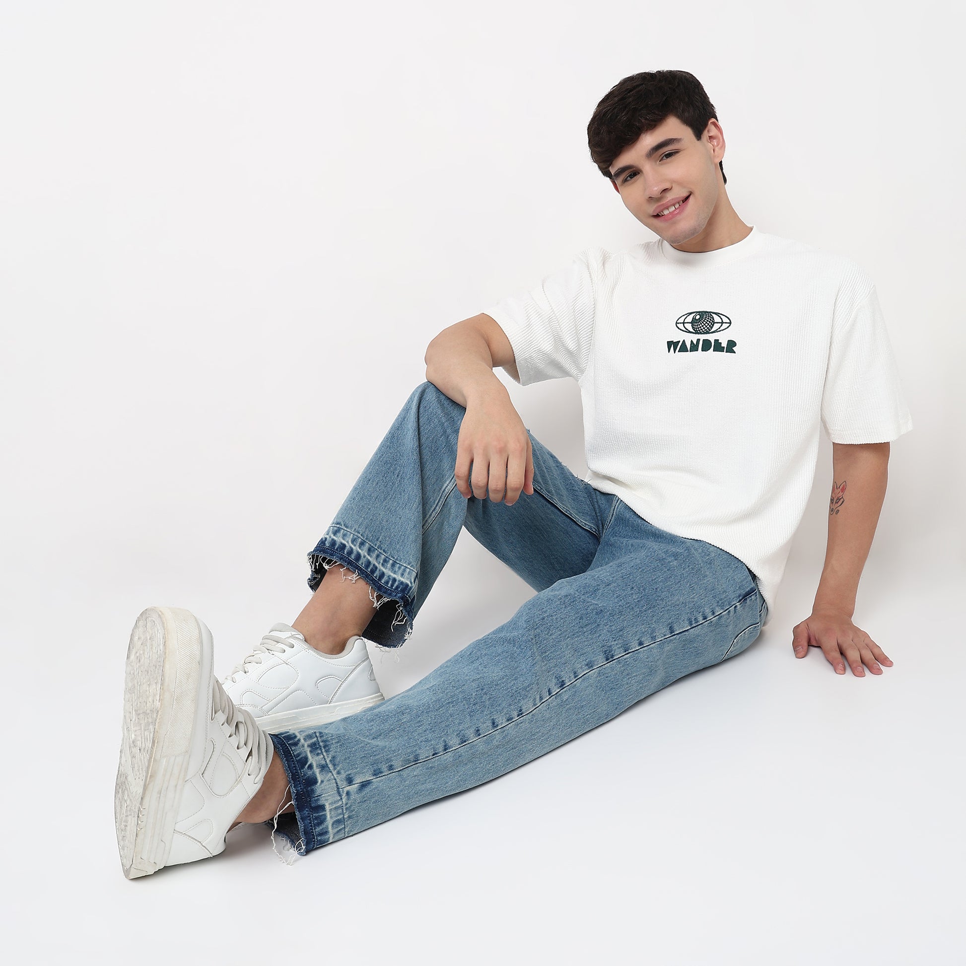 Order Now Men Solid Crew Neck Oversize Casual Wear Ranger Crew Tee by Style Union