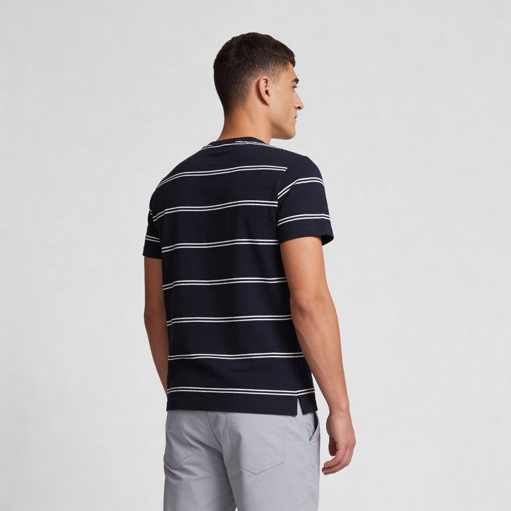 Striped Crew Neck Bae T-Shirt