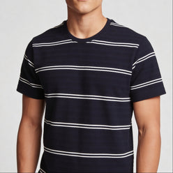 Striped Crew Neck Bae T-Shirt