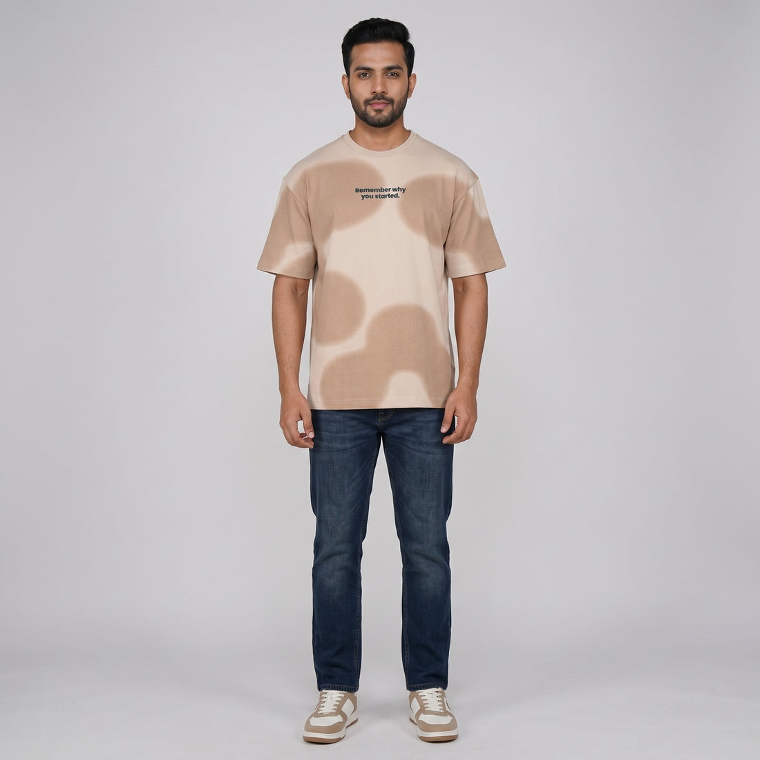 Oversized Printed Crew Neck T-Shirt