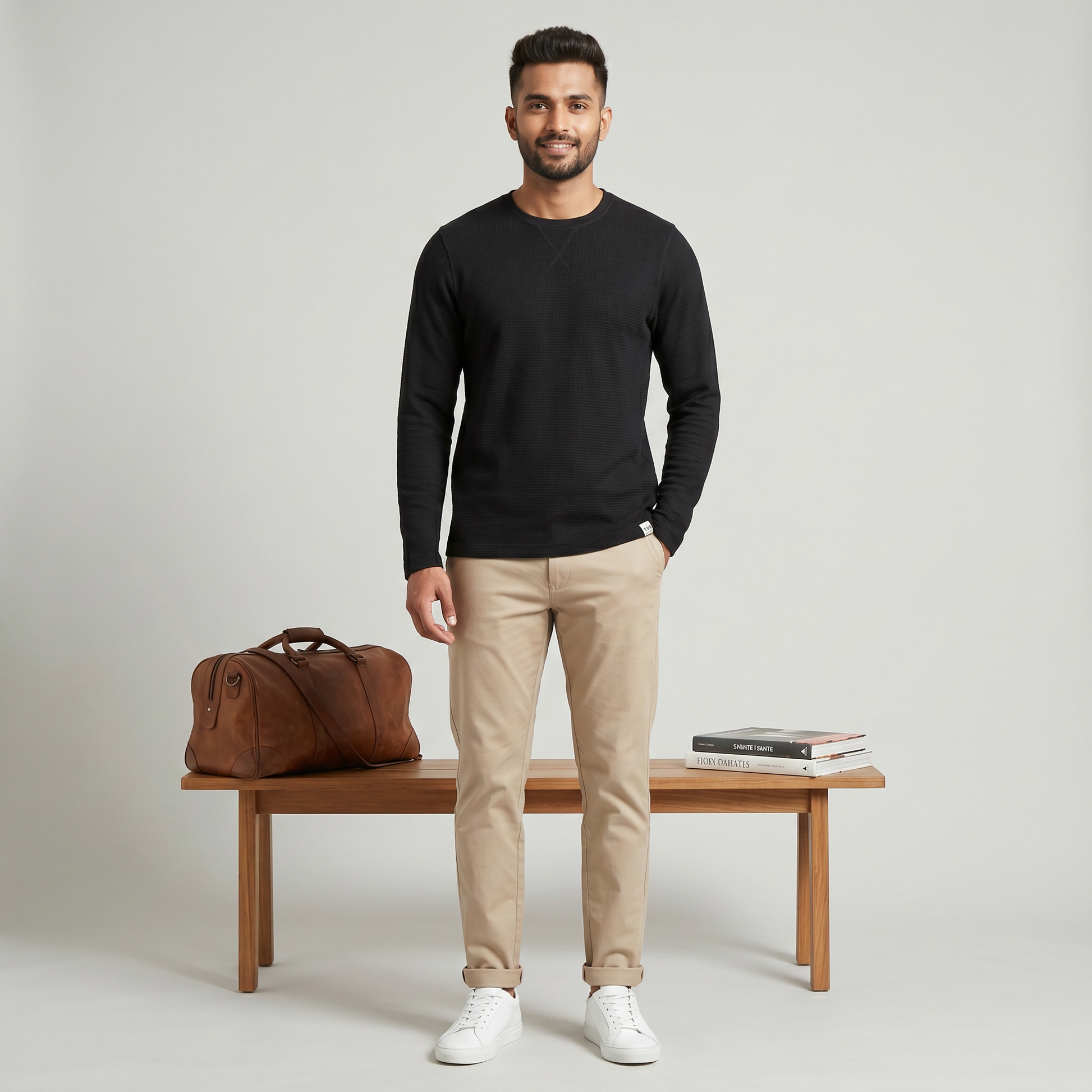 Structured Crew Neck Cruiser T-Shirt