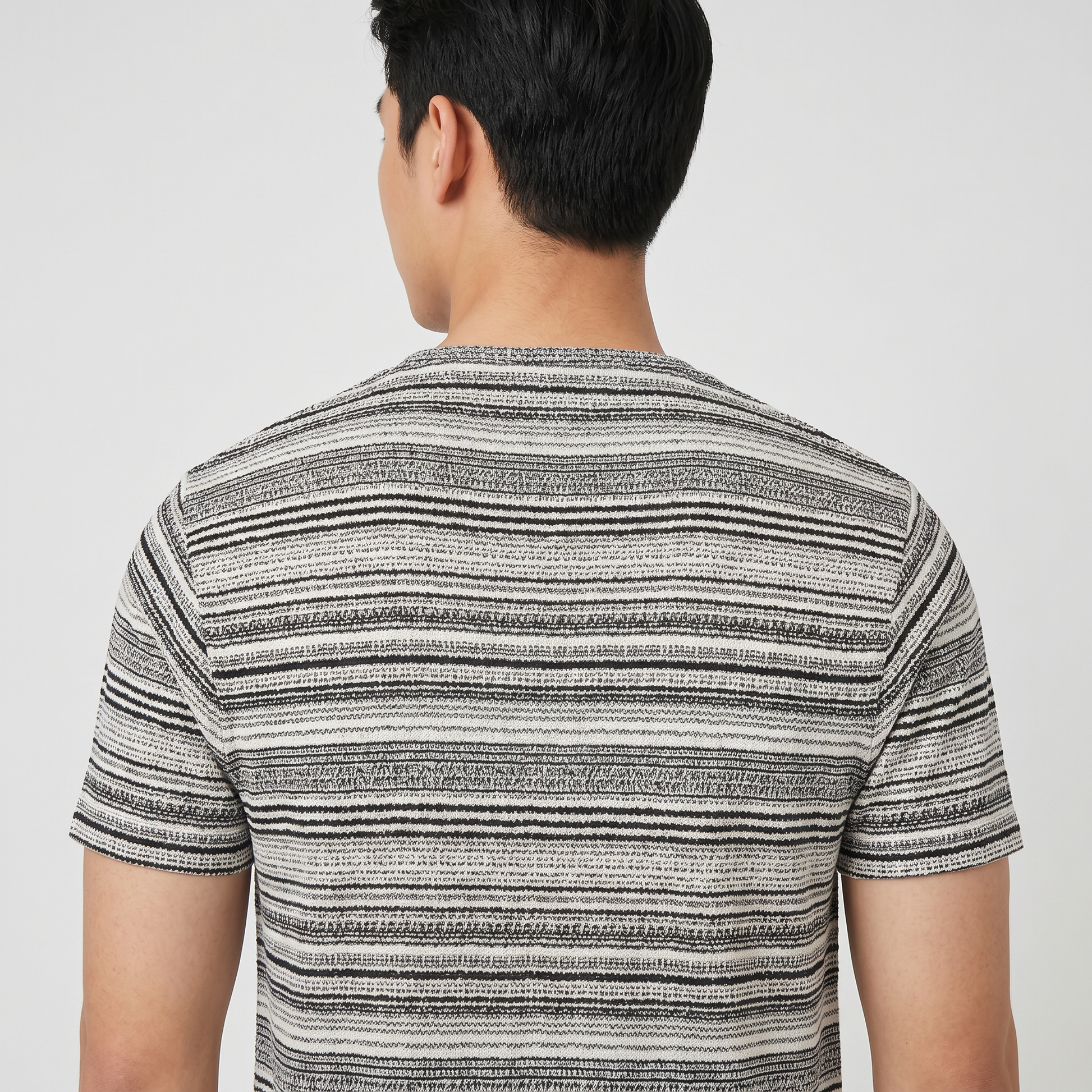 Striped Crew Neck Bae T-Shirt