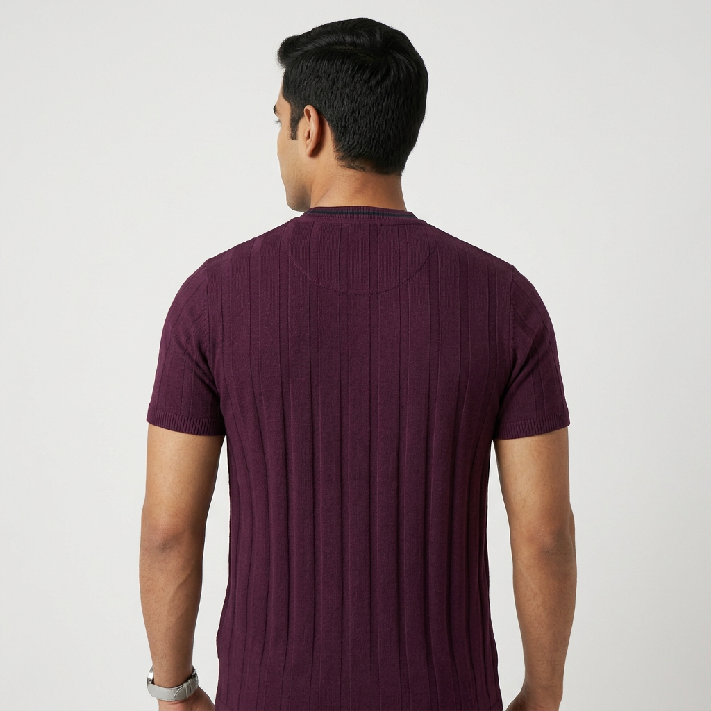 Structured Crew Neck Camper T-Shirt