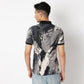 Regular Fit All Over Print Regular Length Polo T-Shirt