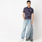 Regular Fit All Over Print Regular Length Polo T-Shirt