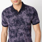 Regular Fit All Over Print Regular Length Polo T-Shirt