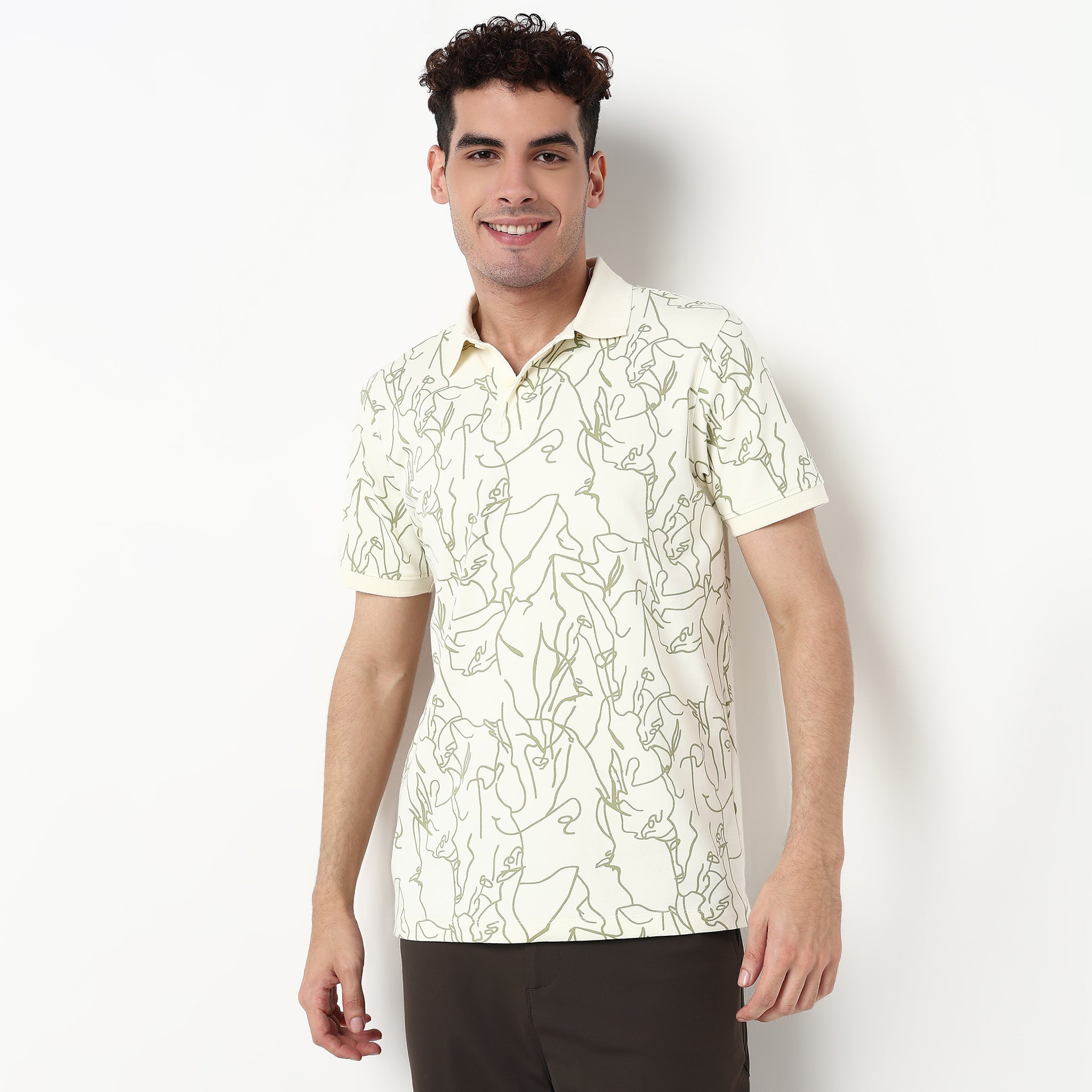 Cotton Spandex Polo T-Shirt