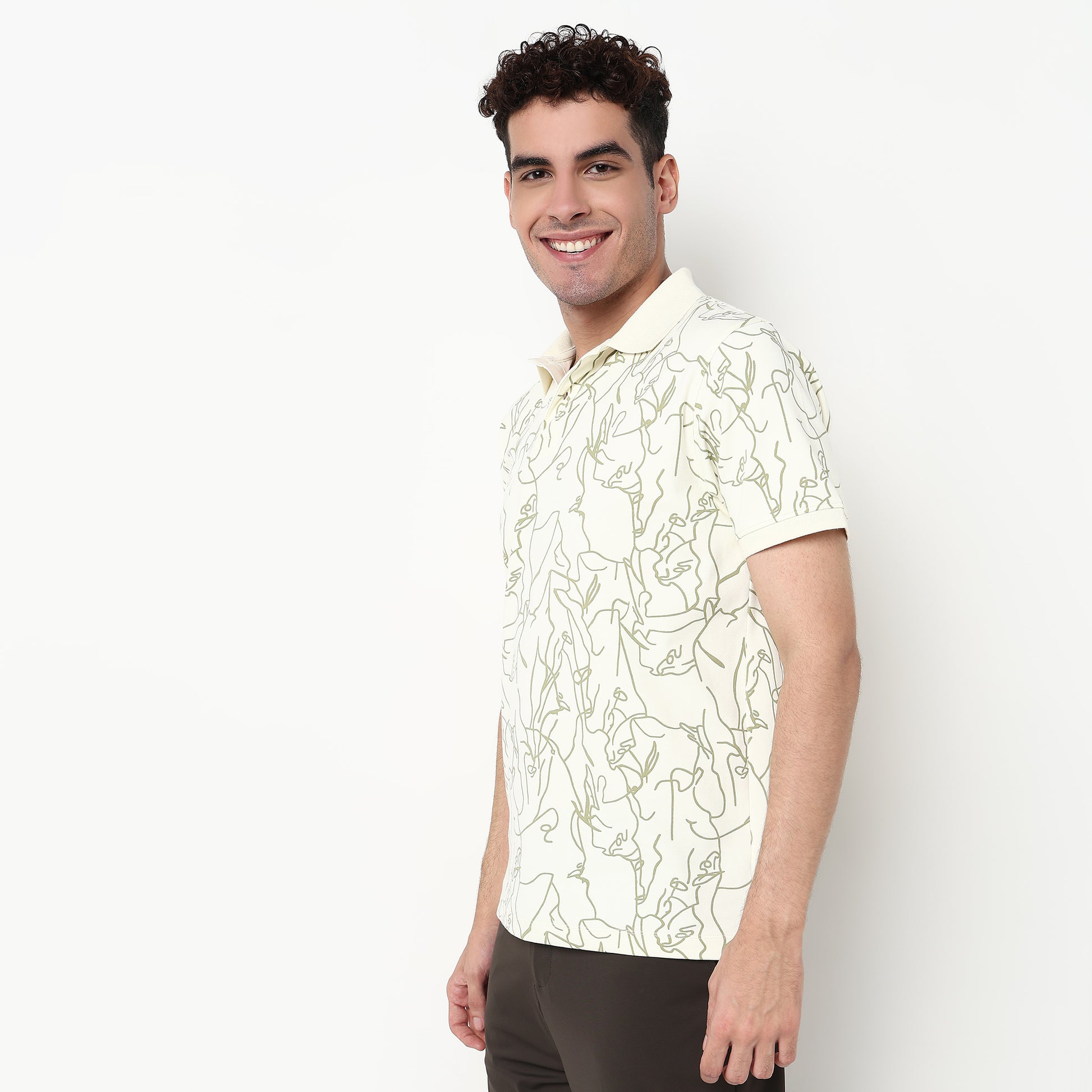 Cotton Spandex Polo T-Shirt