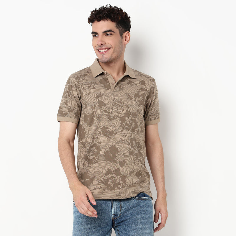 Cotton Spandex Polo T-Shirt