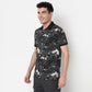 Buy Men Regular Fit All Over Print Half Sleeve Polo T-Shirt  - Style Union