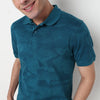 Buy Men Regular Fit All Over Print Half Sleeve Polo T-Shirt  - Style Union