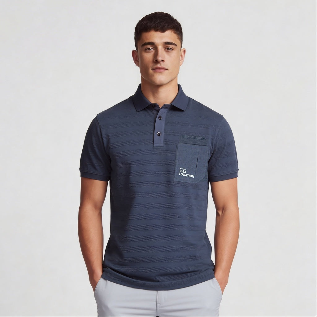 Cotton Milita Polo T-Shirt