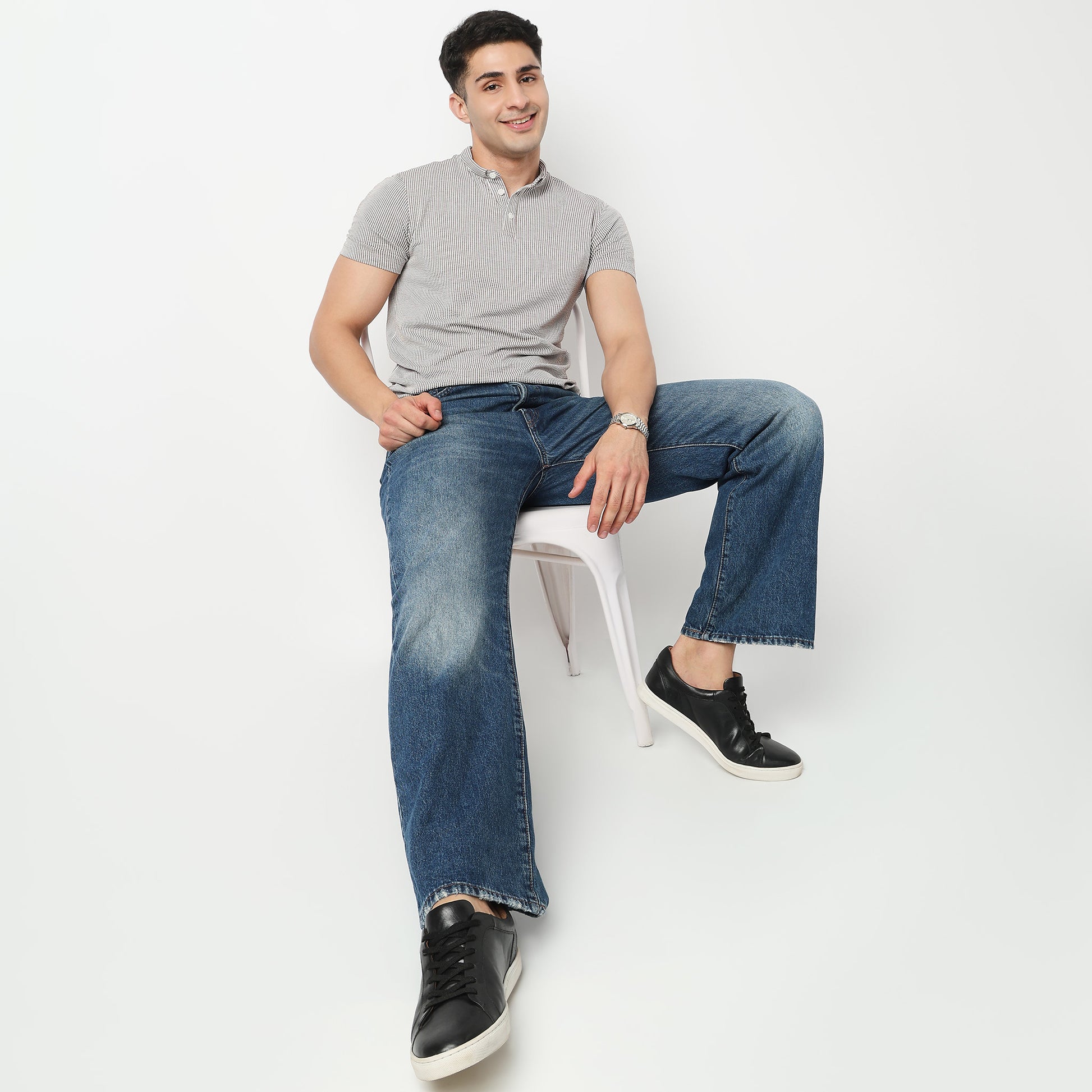 Striped Brunch Polo T-Shirt