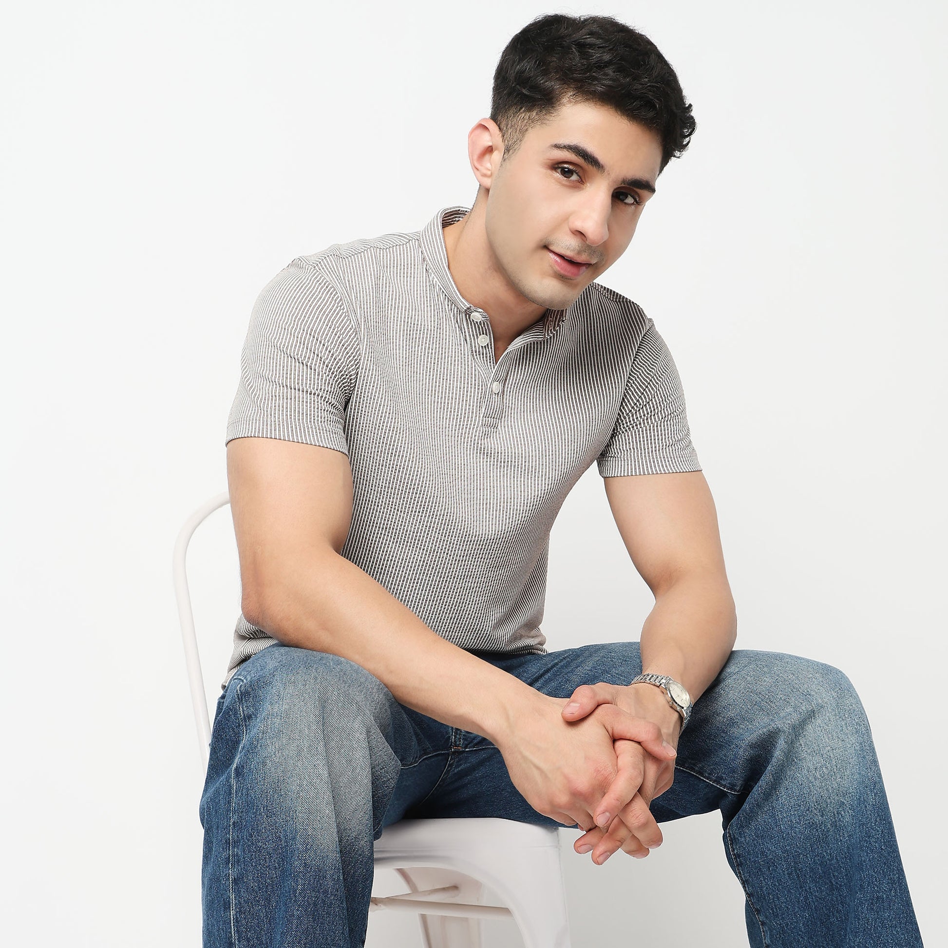 Striped Brunch Polo T-Shirt