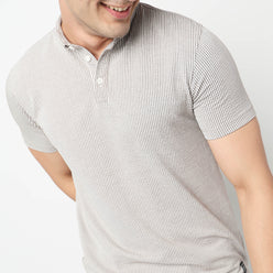 Striped Brunch Polo T-Shirt