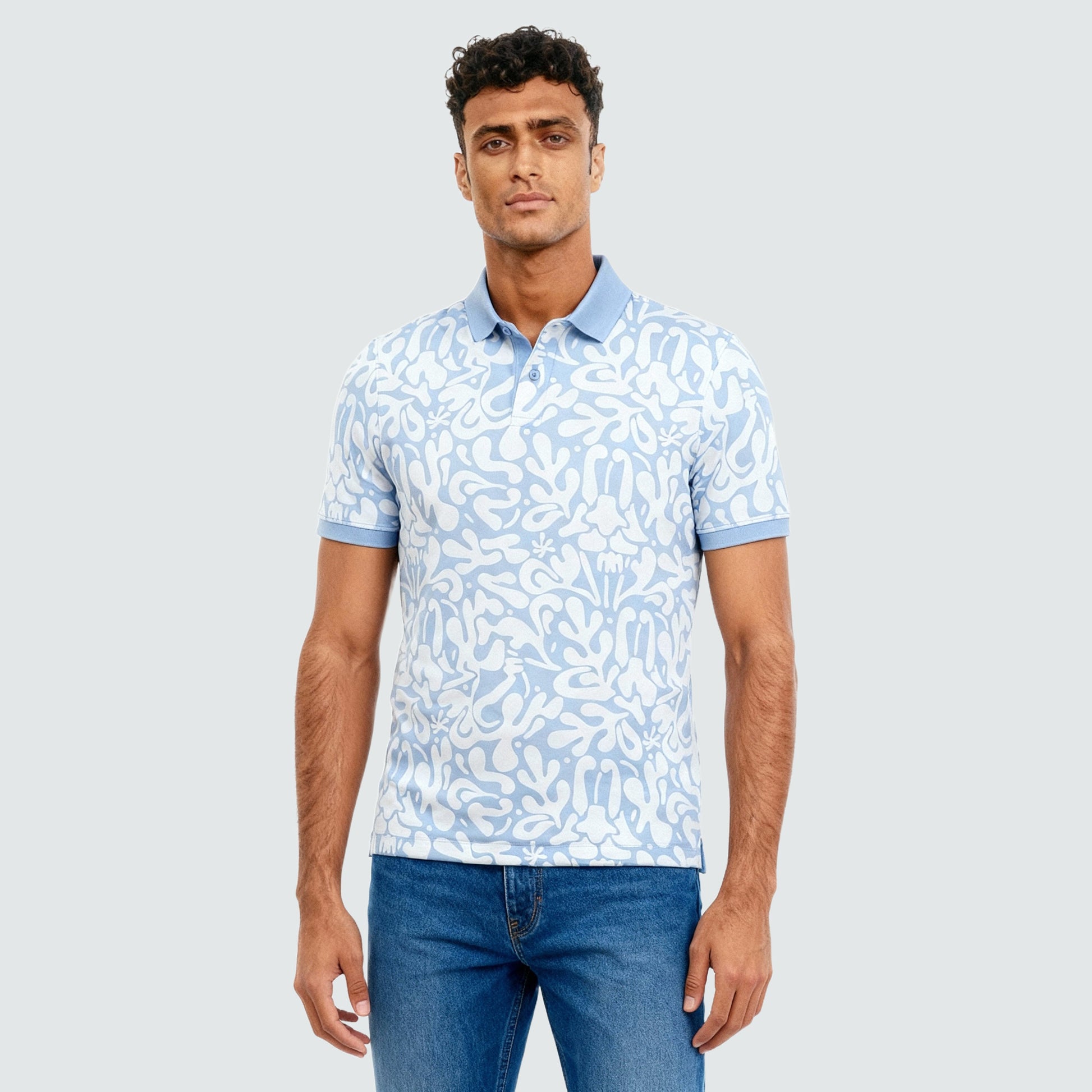 All Over Print Impression Polo T-Shirt