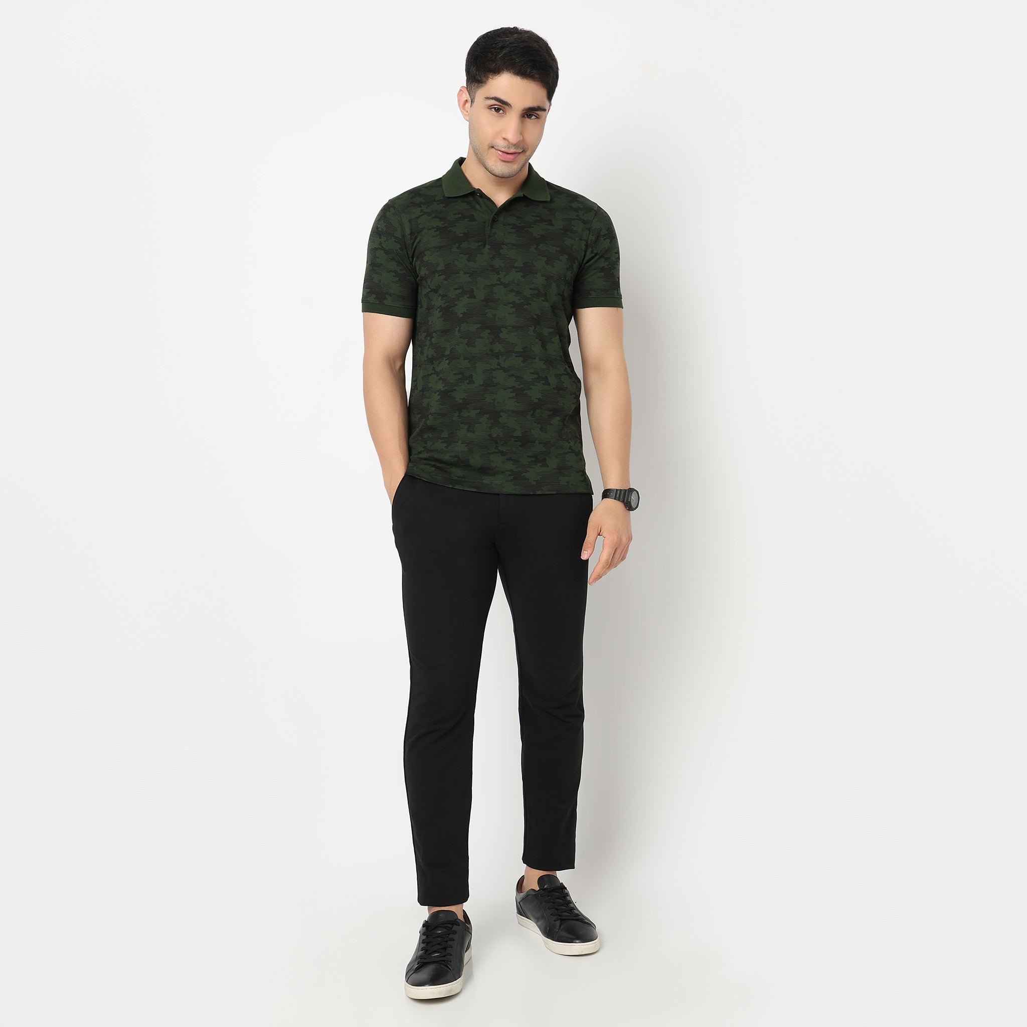 All Over Print Impression Polo T-Shirt