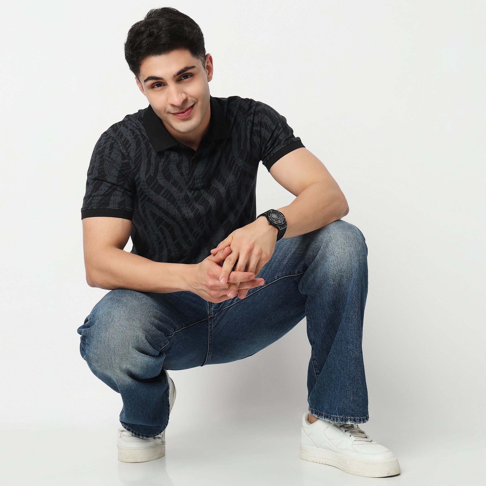 All Over Print Impression Polo T-Shirt