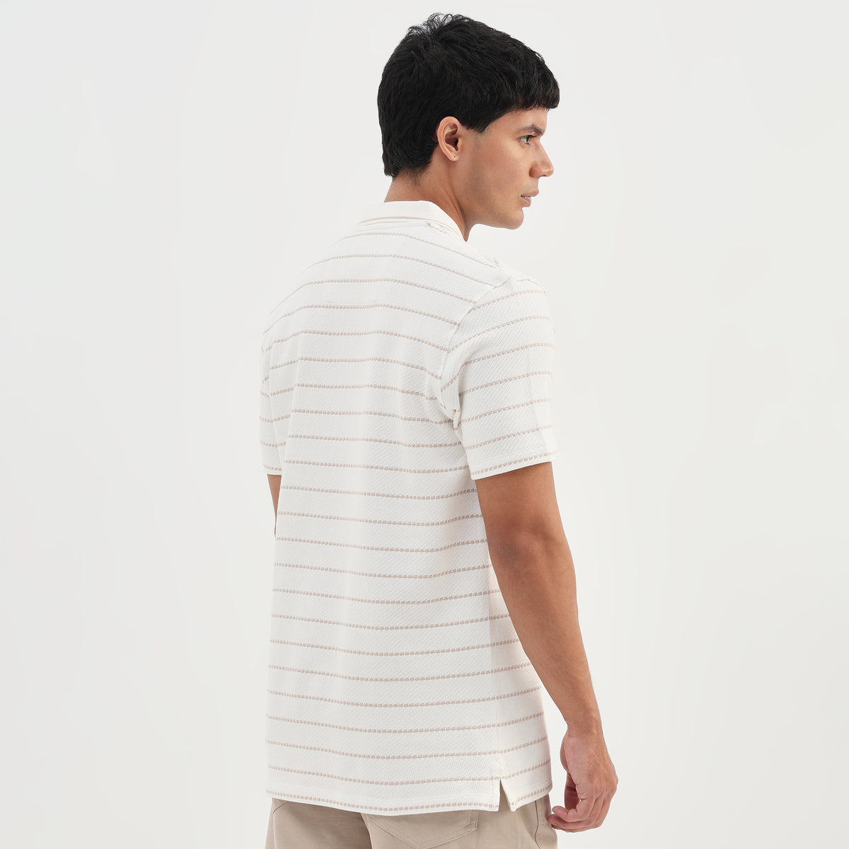 Structured Aviator Polo T-Shirt