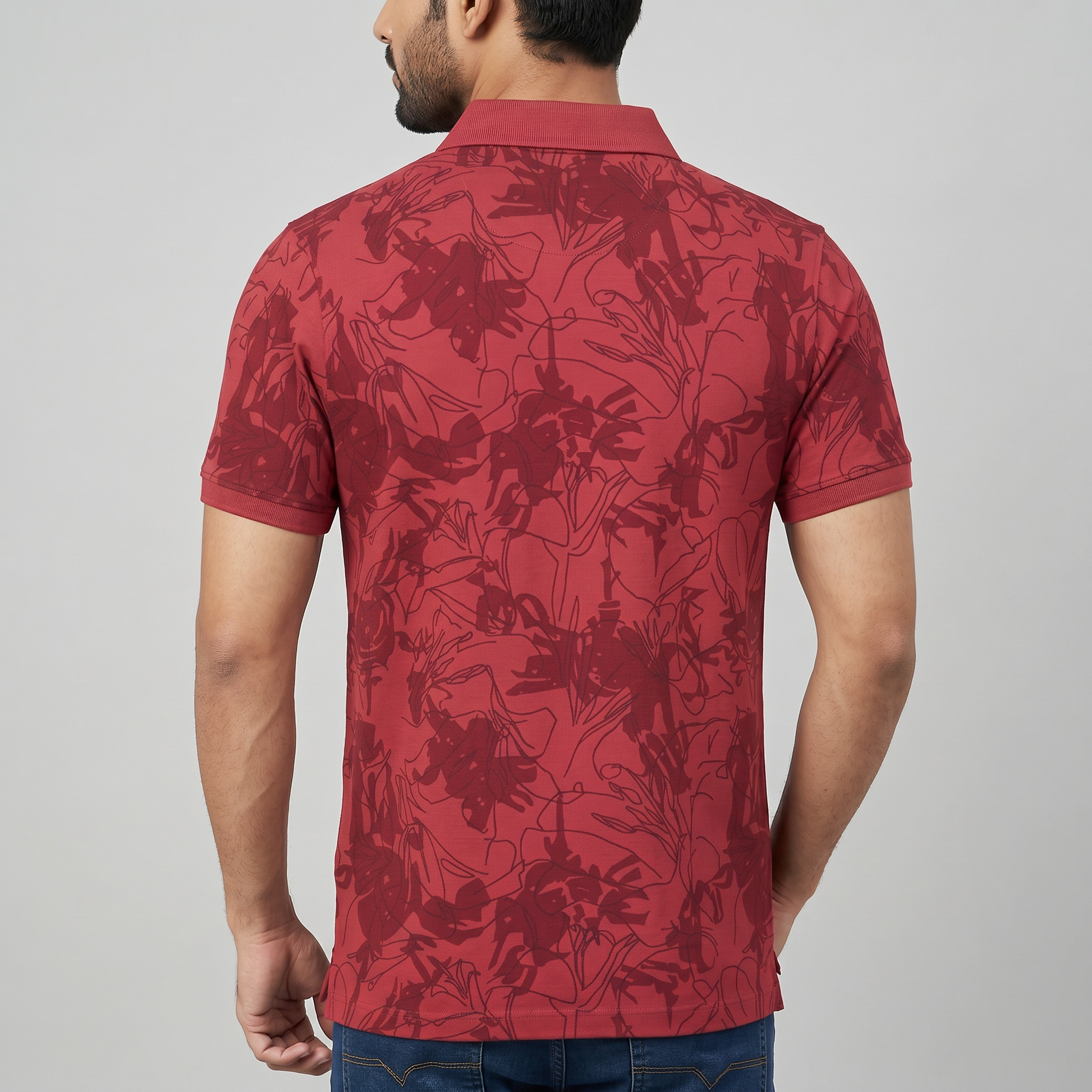 Printed Polo T-Shirt