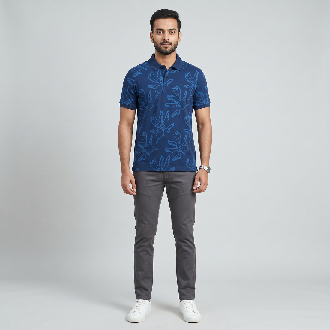 Printed Polo T-Shirt
