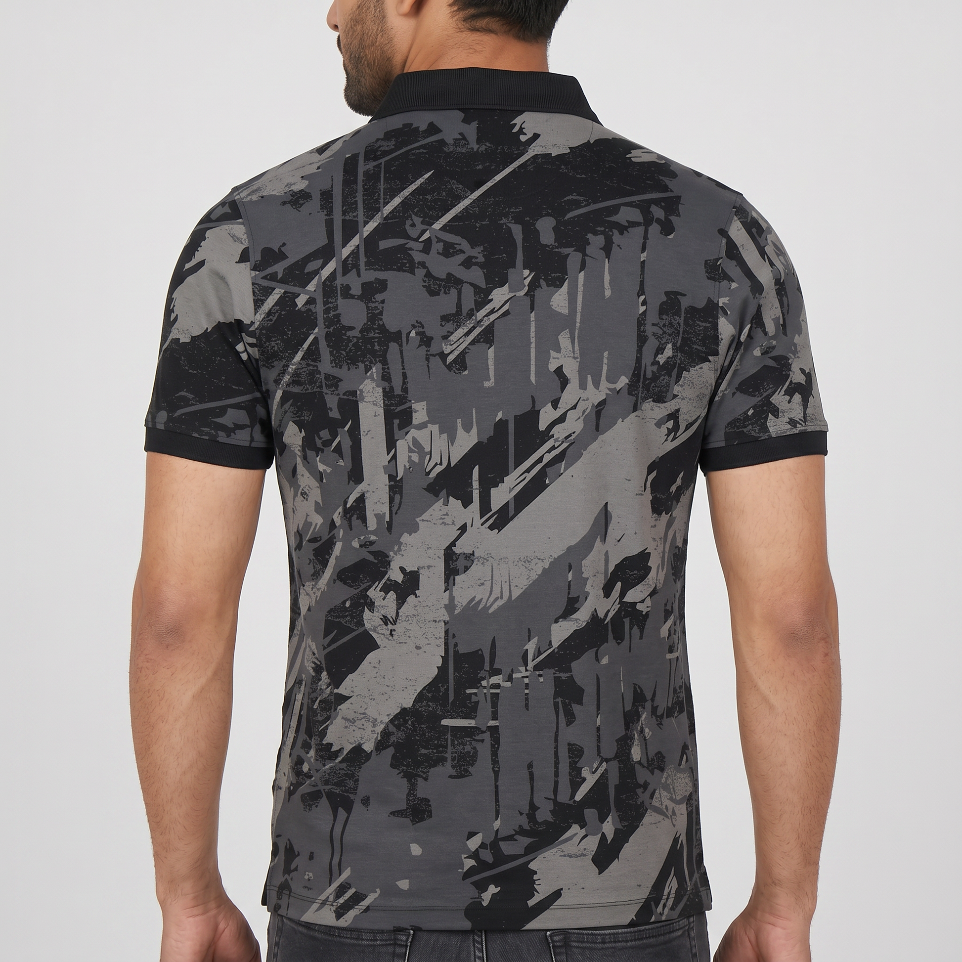 Printed Impression Polo T-Shirt