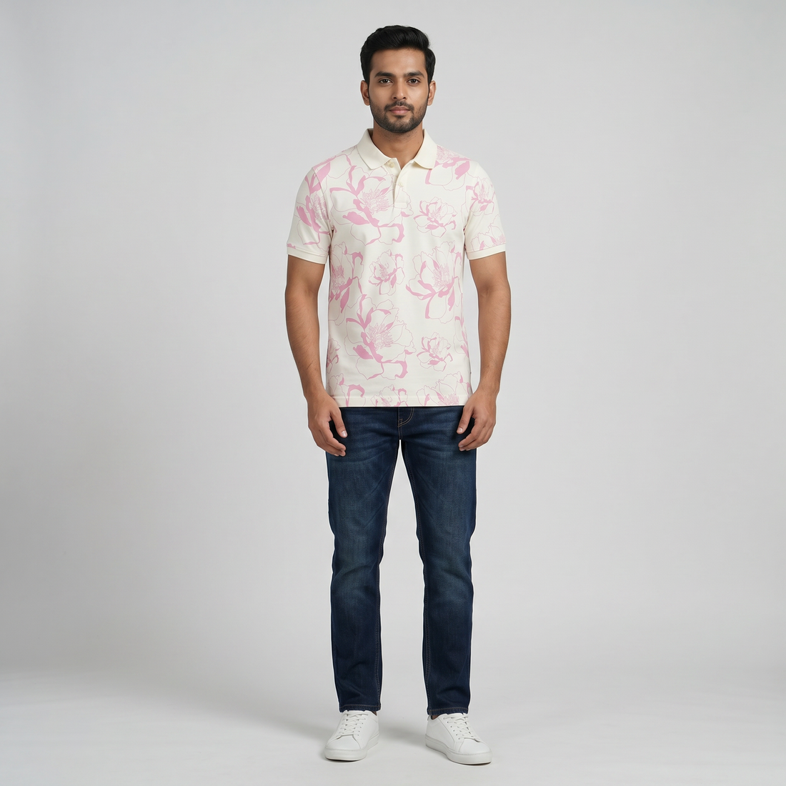 Printed Impression Polo T-Shirt