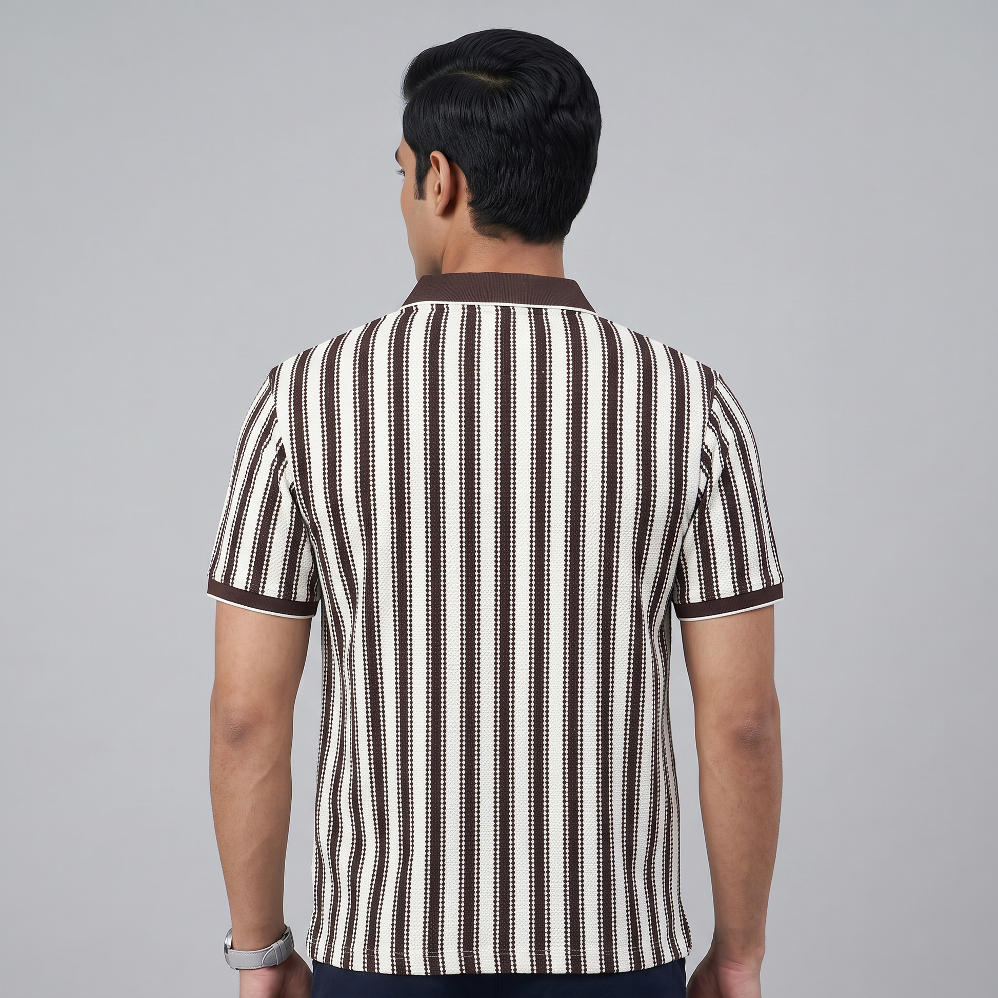 Aviator Striped Polo T-Shirt
