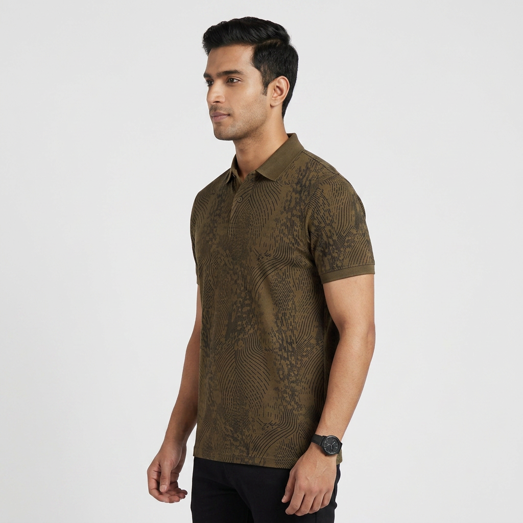 Printed Impression Polo T-Shirt