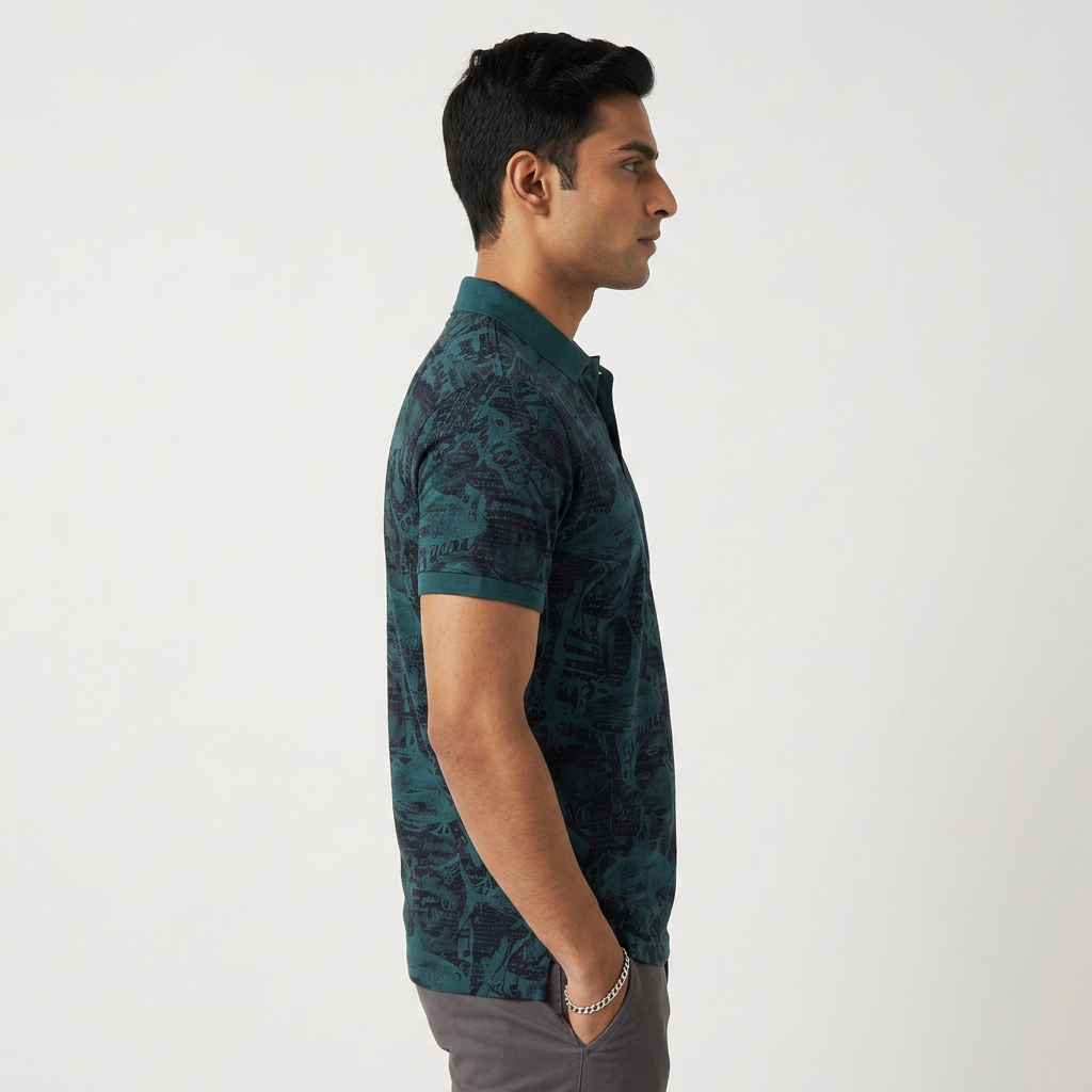 Printed Impression Polo T-Shirt