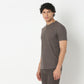 Henley Neck Structured Lumberjack T-Shirt