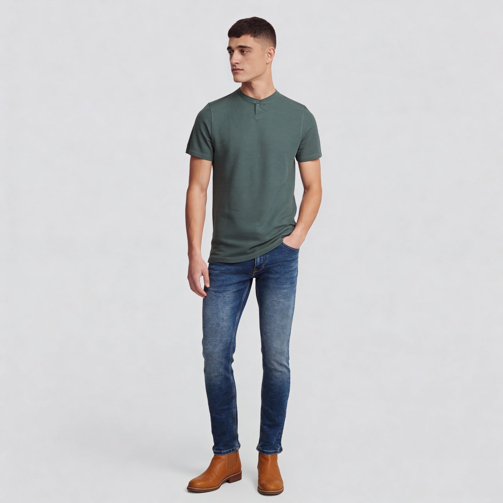 Cotton Structured Lumberjack T-Shirt
