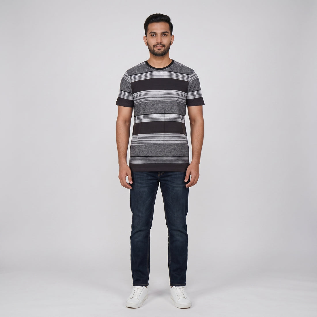 Striped Knit T-Shirt
