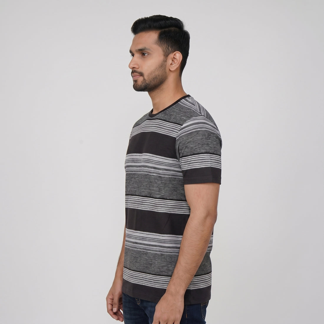 Striped Knit T-Shirt