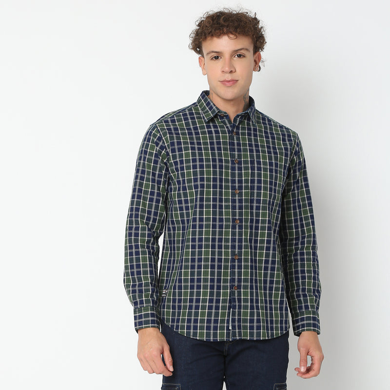 Regular Fit Checkered Shirt