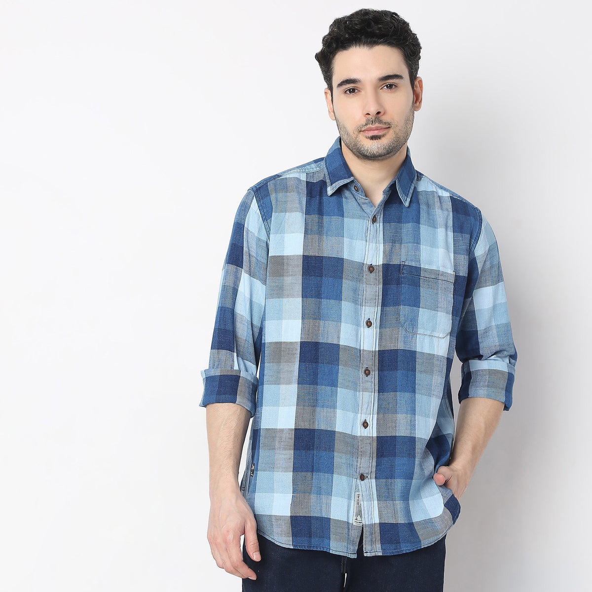 Regular Fit Checkered Shirt