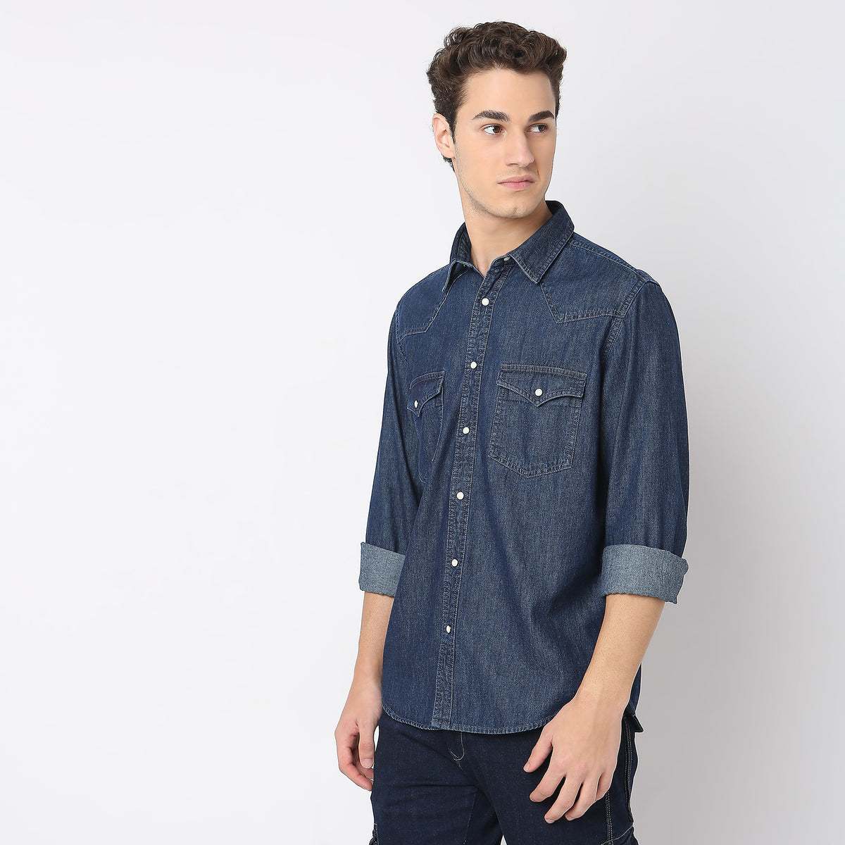 Regular Fit Solid Shirt