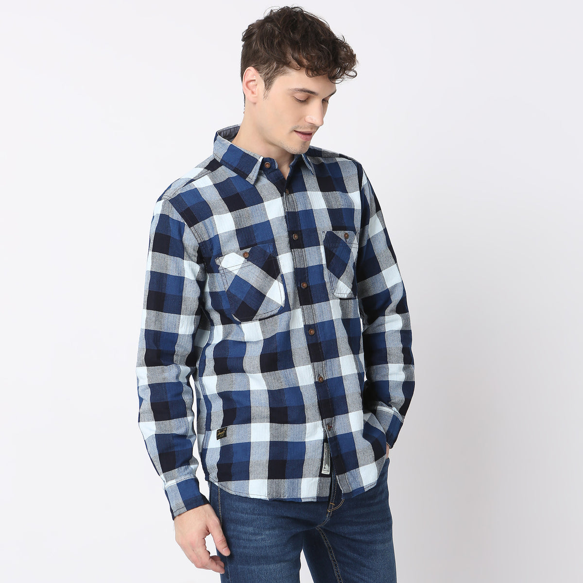 Checkered Modern Indigo Cruiser Shirt