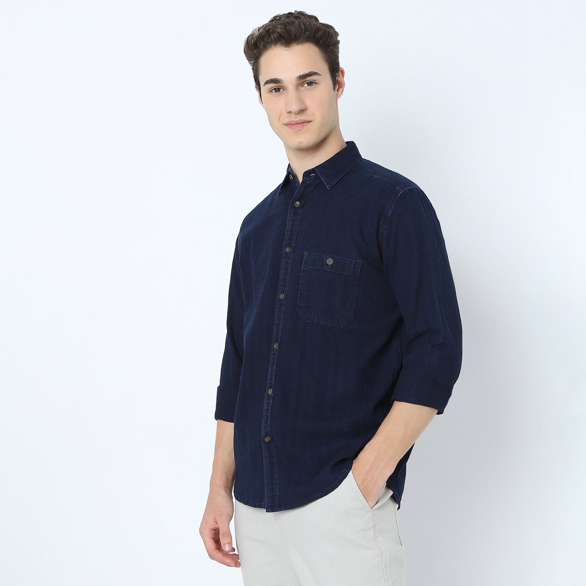 Striped Modern Explorer Cruiser Casual Shirt