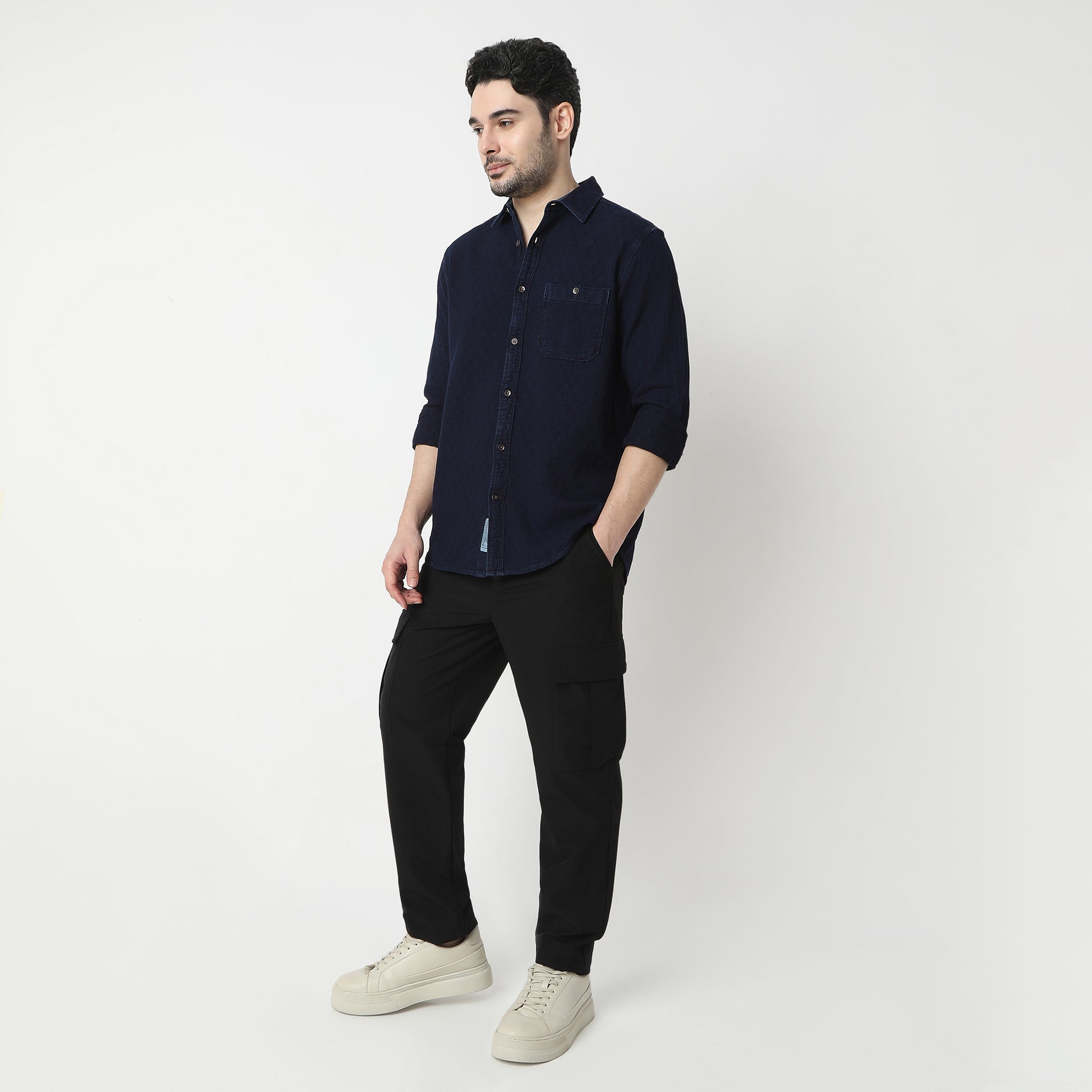 Regular Fit Solid Shirt