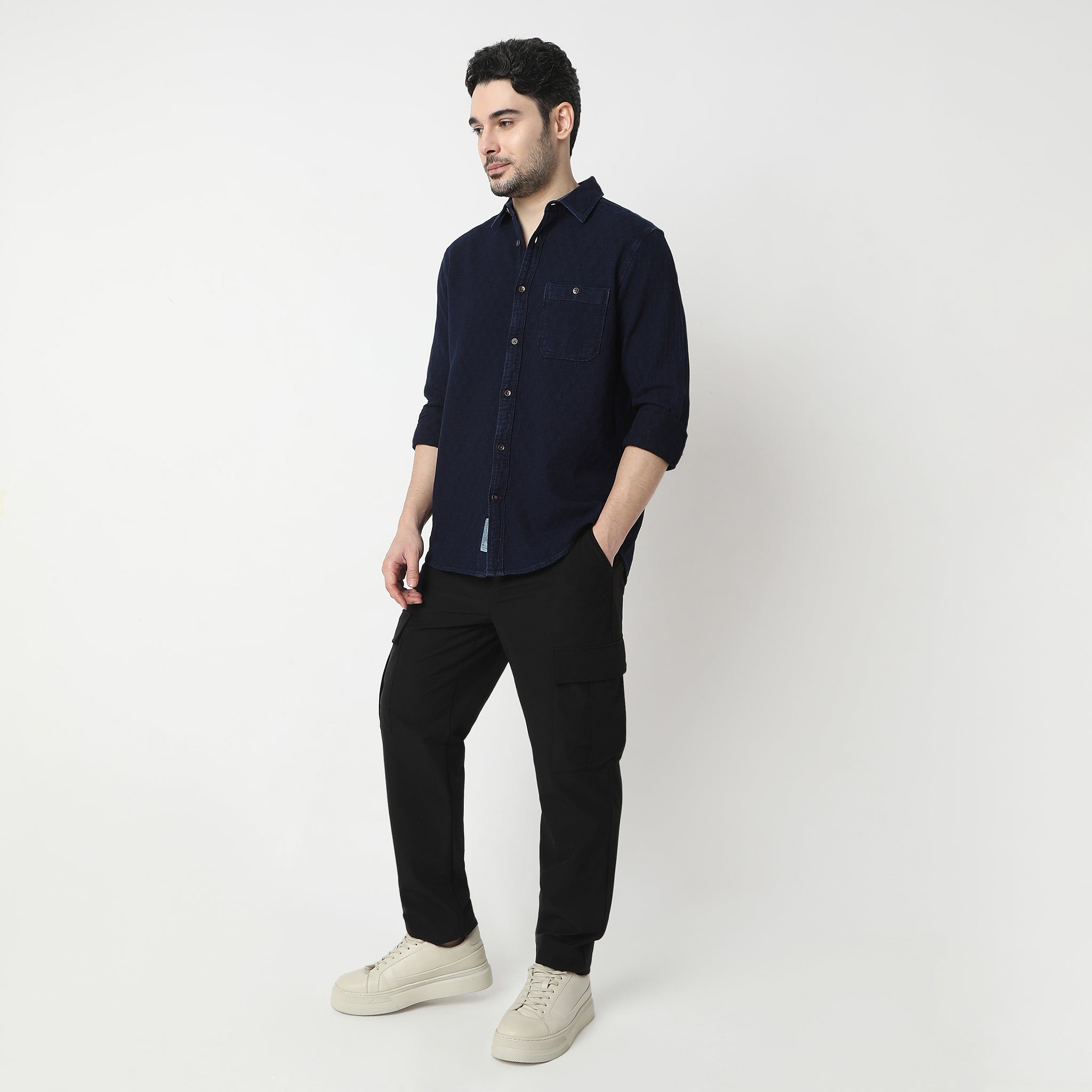 Regular Fit Solid Shirt