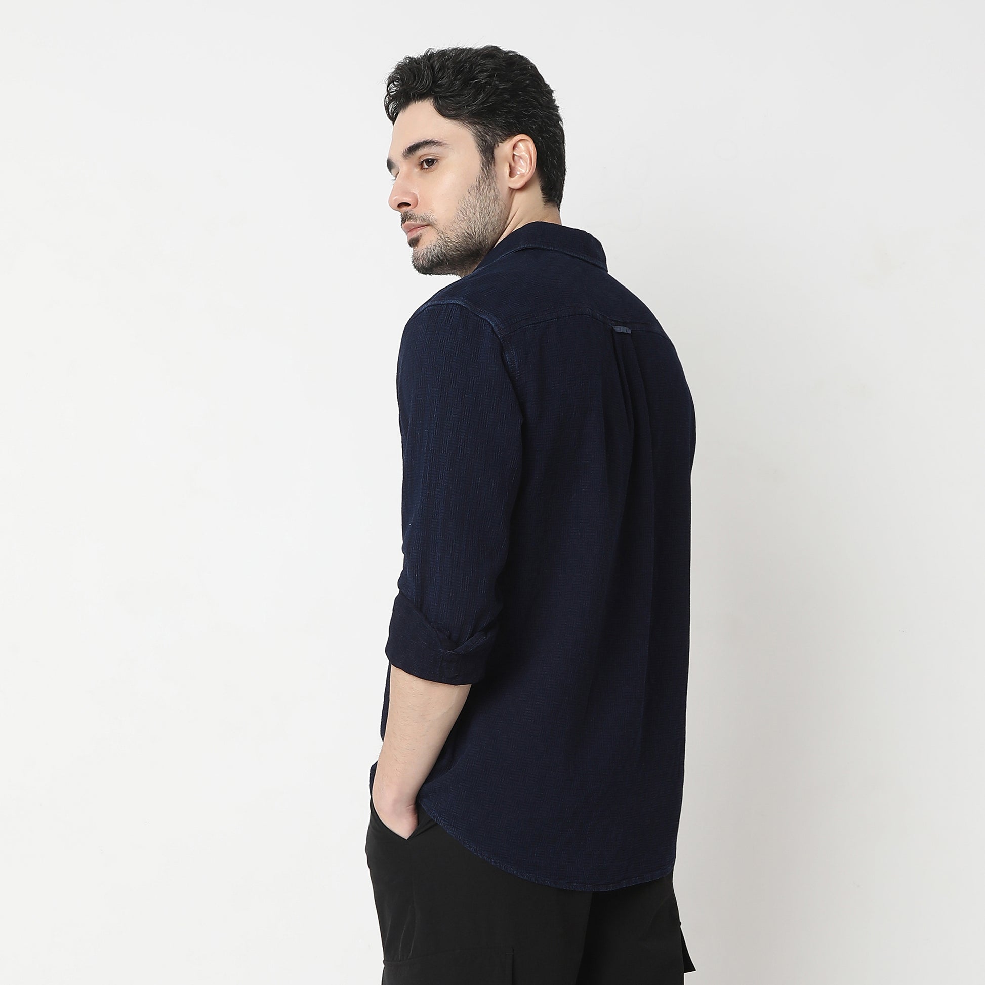 Regular Fit Solid Shirt