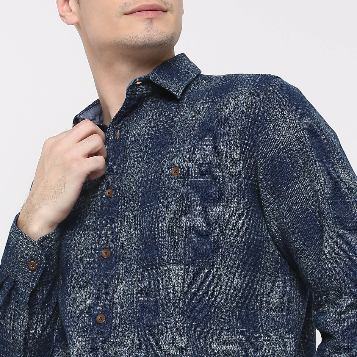 Checkered Modern Indigo Cruiser Shirt