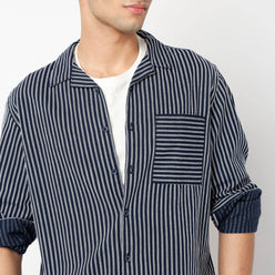 Regular Fit Striped Regular Length Shirt
