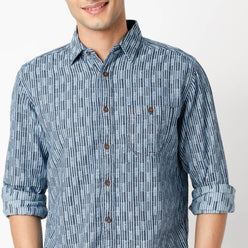 Regular Fit Checkered Regular Length Shirt