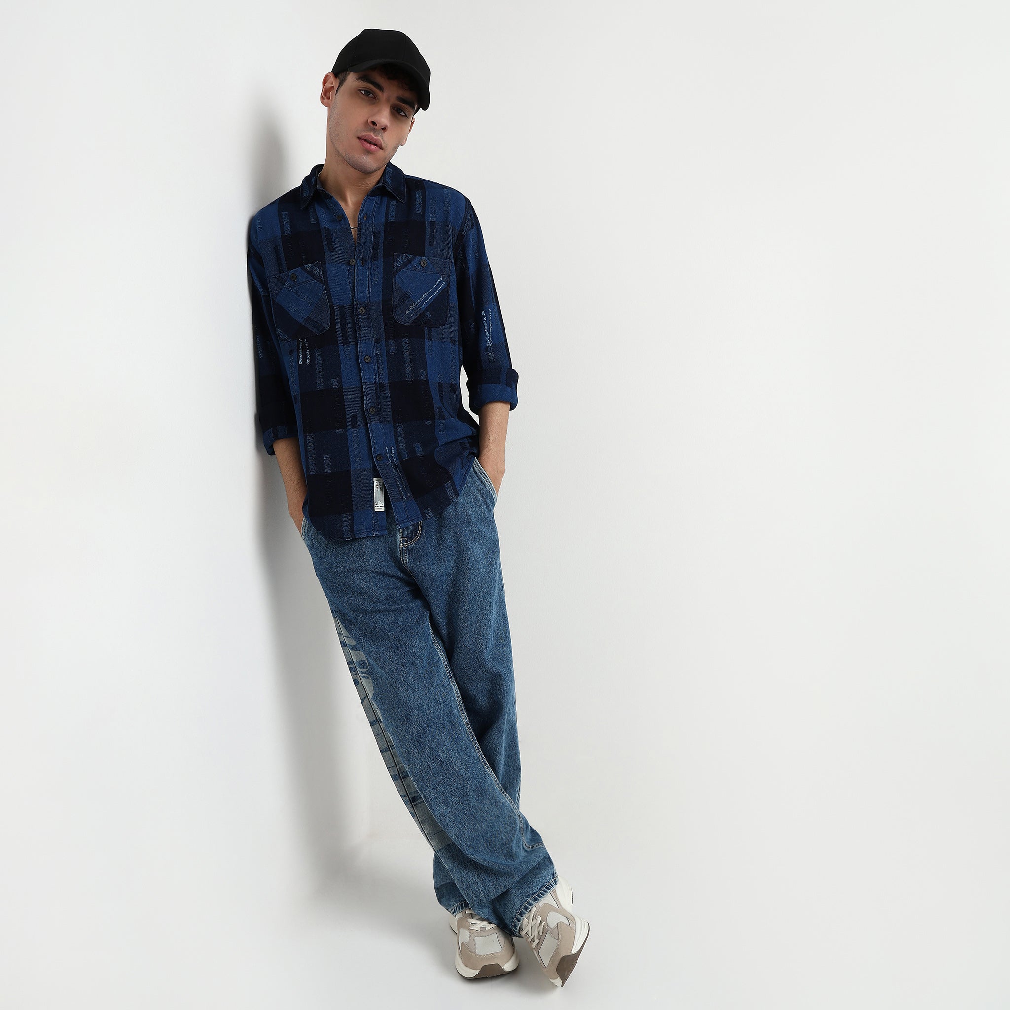 Checkered Cotton Fabric Shirt